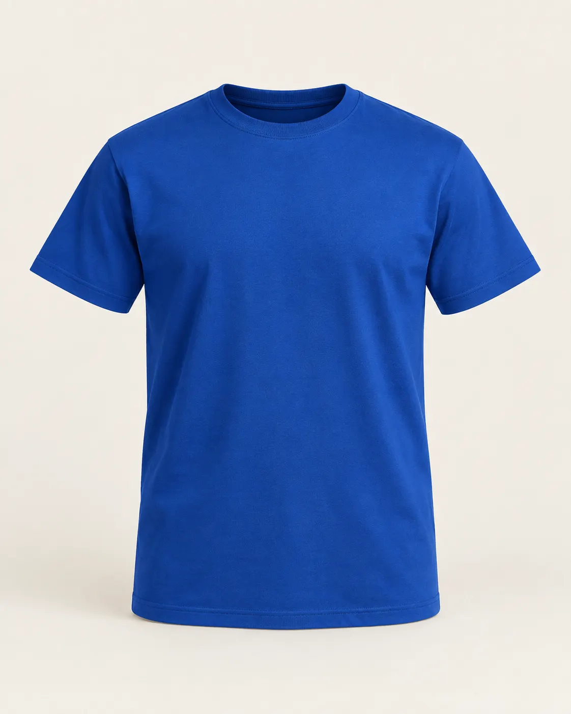 Playera cuello redondo (promocional) azul rey, vista frontal